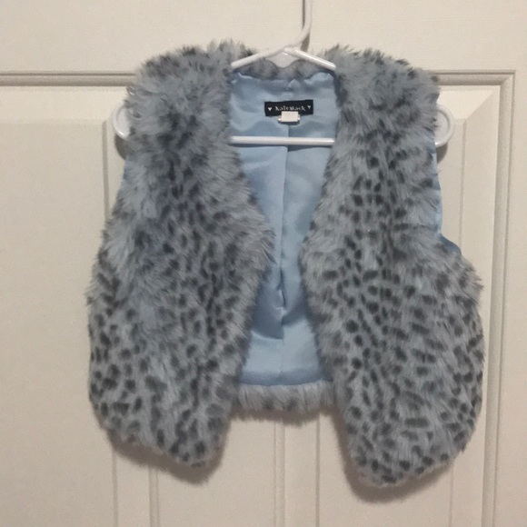 Kate Mack Other - Kate Mack Faux fur vest with gem embellishment